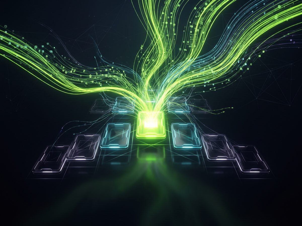 $99 AI stack — chip with data streams